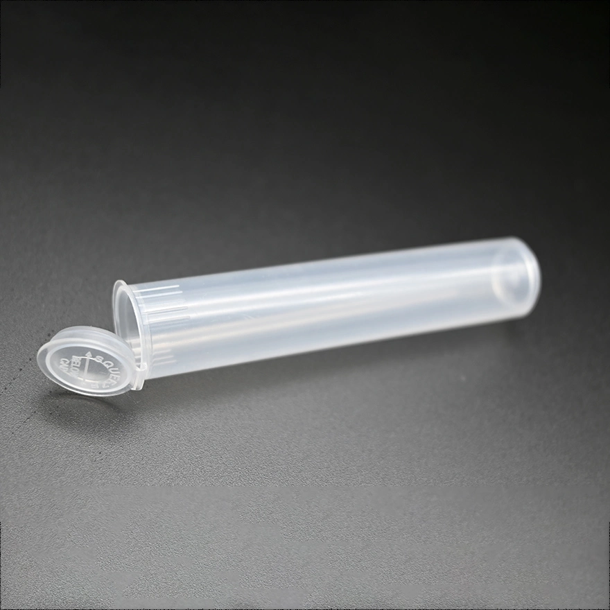 High quality/High cost performance 116 mm Empty PP Plastic Tube with Flip Coverlids Cigarette Tube Packaging Palstic Pop Top Joint Cr Tube