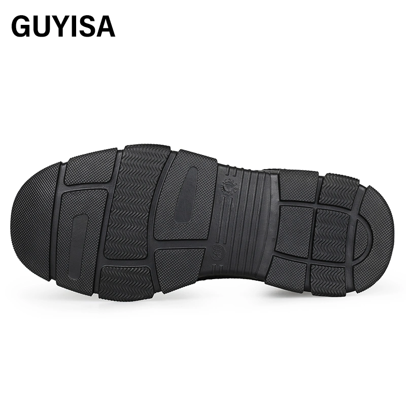 Guyisa New Labor Protection Shoes Manufacturers Direct Wear - Resistant Solid Soles Soft Faux Suede Upper Steel to