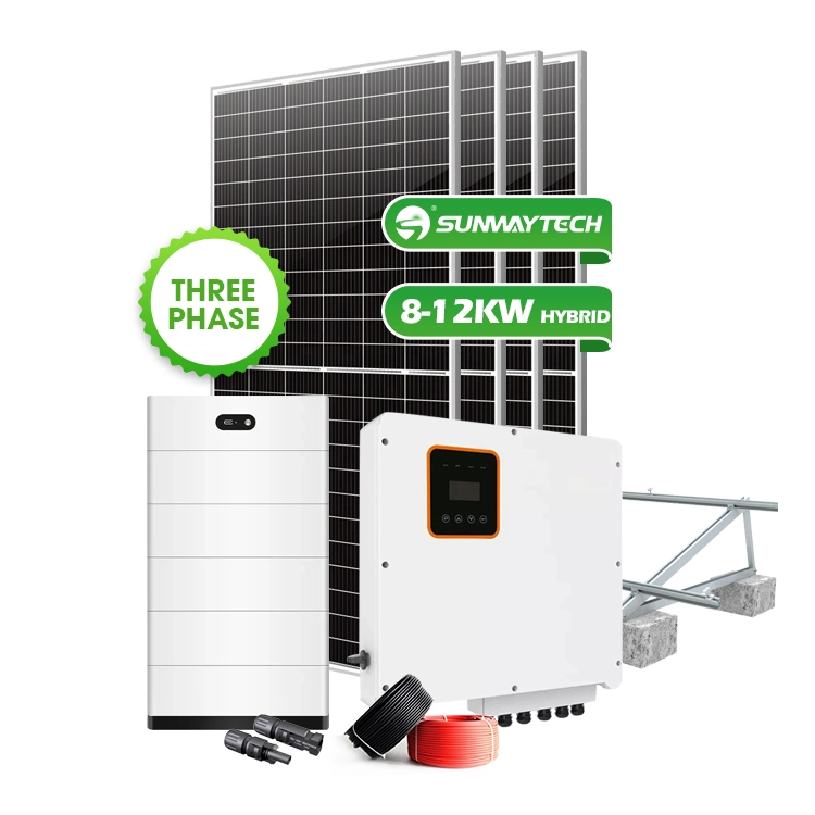 Solar Panels off Grid Power 8kw 10kw Hybrid House Solar Systems Complete Set