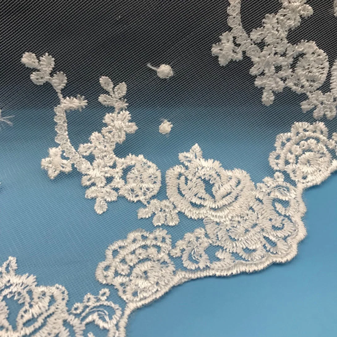 High quality/High cost performance  Dubai Free Sample Embroidery Fabric Net African Tc Knit Lace