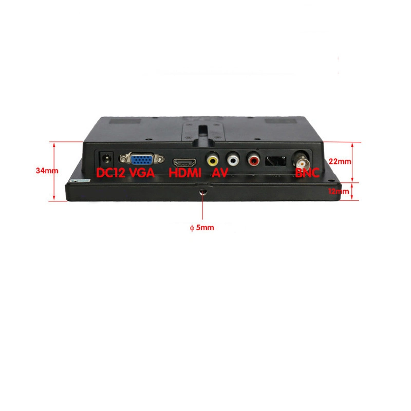 Moniteur de vidéosurveillance HD 10.1 pouces 16 : moniteur de bureau LCD TFT 9