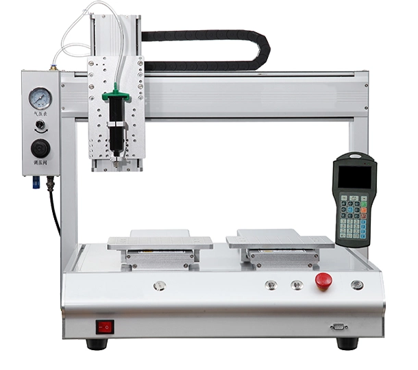 Escritorio automático de alta precisión de 4 ejes de rotación de la máquina con dispensador