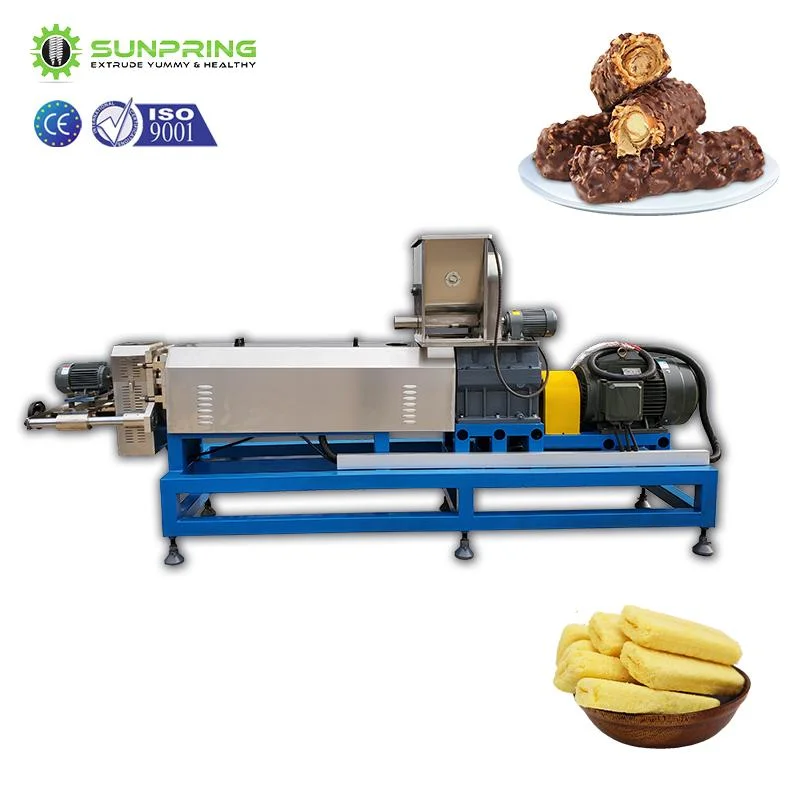 More Than 10 Years Core Filling Snacks Machine Puff Food Extruder + Pillow Core Filling Machine + Automatic Core Filling Snacks Making Machine