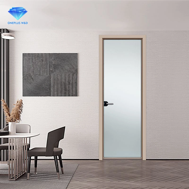 Slim Aluminum Frame Casement Door Fashion Design Customized Narrow Edge Door Frame Aluminum Profile Swing Door