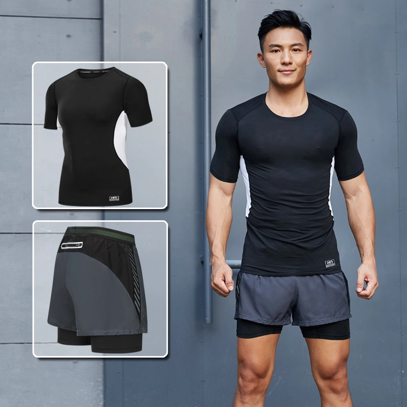 Men's Sports Quick-Drying Tight-Fitting Training Suit Running Fitness Yoga Wear Yoga Clothing Set