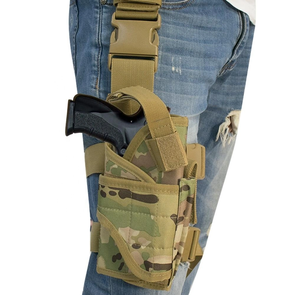 Leg Concealed Holder Bag Thigh Holster Leg Drop Gun Pocket Wbb13097