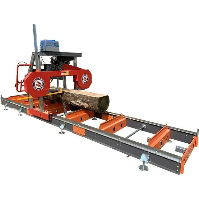 China Rima Gasoline Portable Saw Bandsaw Timber Mill Wood Sawmill Machine