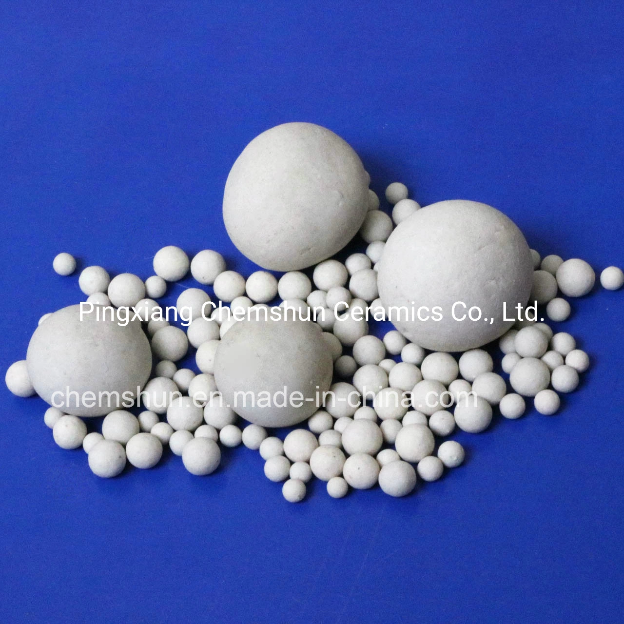 D50mm Low Alumina (23%) Ceramic Catalyst Support/Carrier Ball