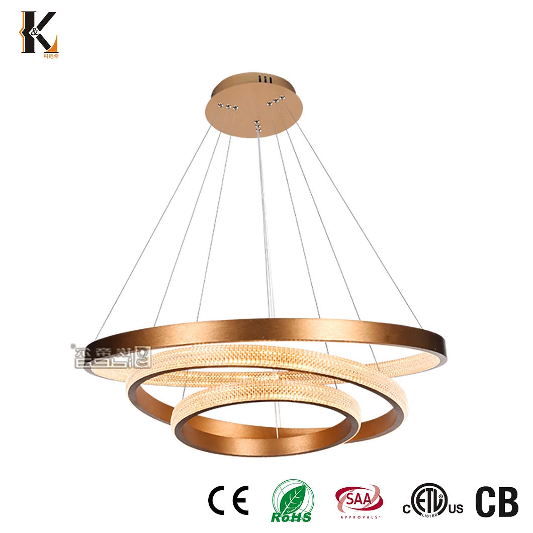 Aluminium Schwarz Silber Kronleuchter Licht Esszimmer China Moderne LED Pendelleuchten Aluminium Luxus Kronleuchter mit Nordic LED Kronleuchter Aluminium Pendelleuchte