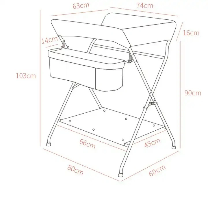 Ropa para bebés estante para secado de ropa para bebés con armarios para bebés Tabla de cuidados