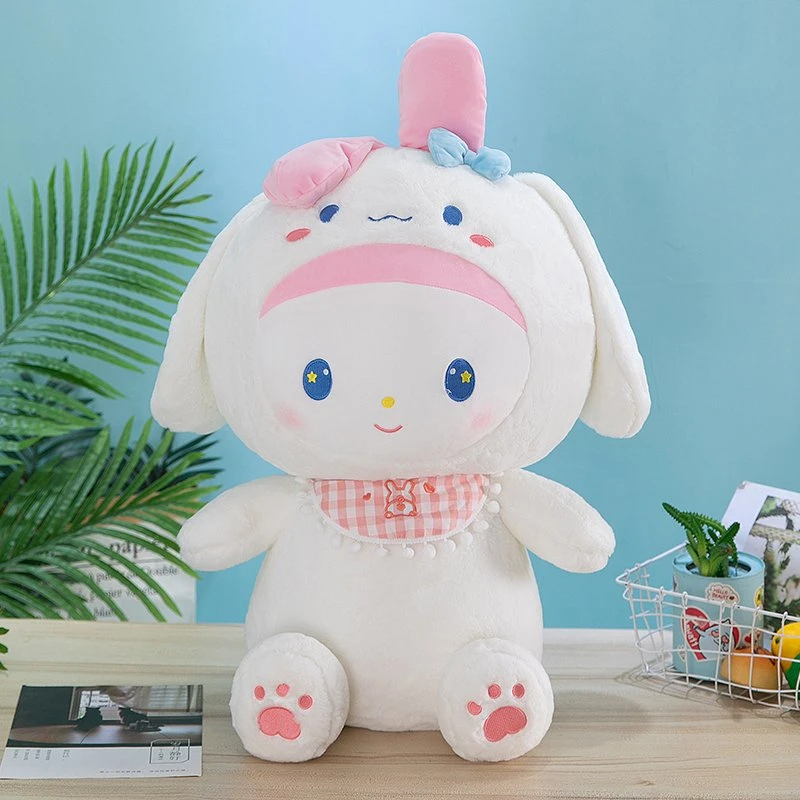 Oreiller en peluche lapin animal bébé jouets animaux en peluche Jouet en peluche lapin à longue oreilles cadeau de Pâques