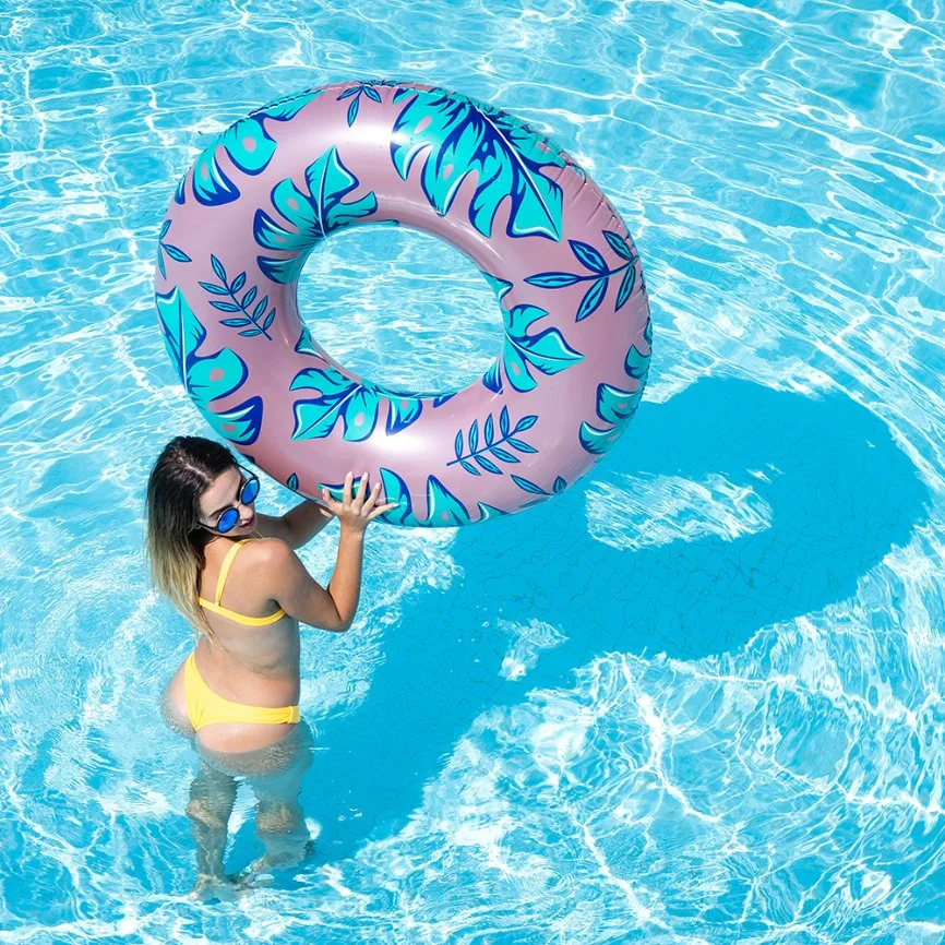 Personalizar Mambobaby inflable de Flotación sin cuello bebé nadando bebé anillo SPA Bebe OEM ODM Bebek Flotador flotador Floatie piscina para niños