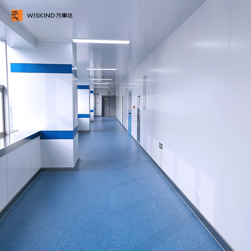 EPS/PU/Rock Wool/50mm/75mm/100mm/150mm/ Fireproof Modular Wall Panel Cleanroom for Make-up Room