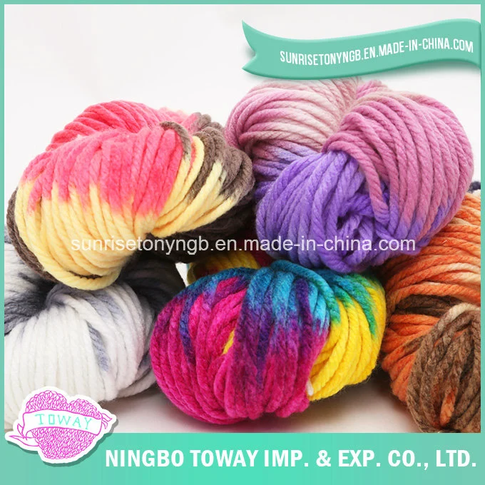 Customized Fancy Ring Spun Nylon Acrylic Wool Hand Knitting Yarn