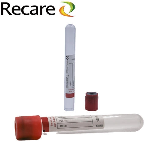 serum red top blood Collection Tube PET glass Clot Activator good quality on sale