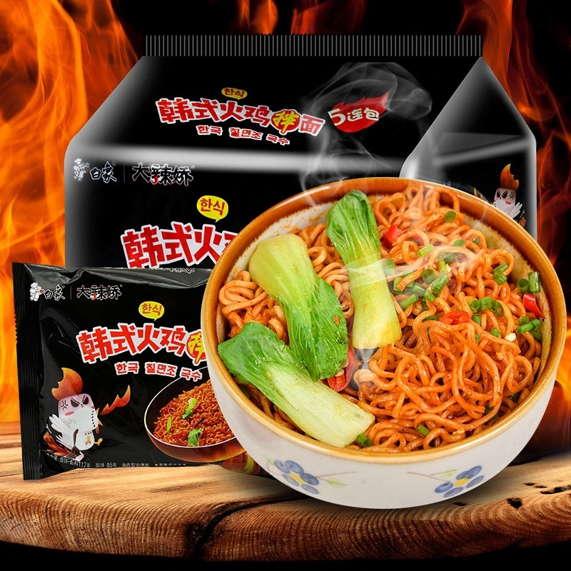 Chinese Hot Spicy Chicken Flavor Korean Ramen Fast Food Instant Similar Taste to Samyang Noodle