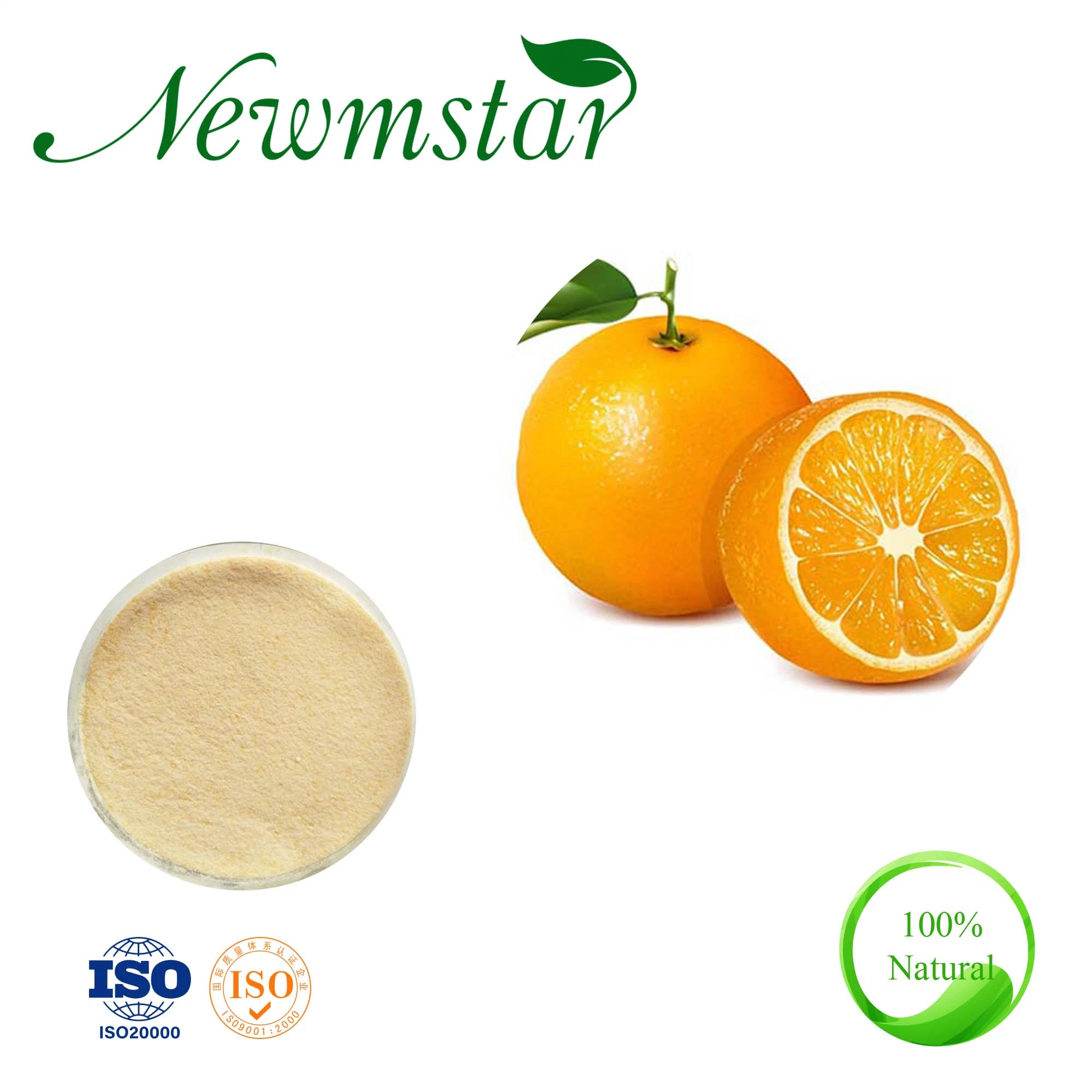 Grau alimentício Instant Sumo de laranja natural em pó desnatado em pó Sabor Laranja com 100% natural