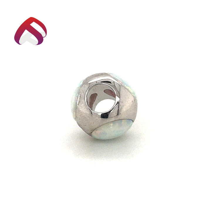 Mode 925 Silber Opal Perlen Schmuck Zubehör für Halskette (PJ85438-1)