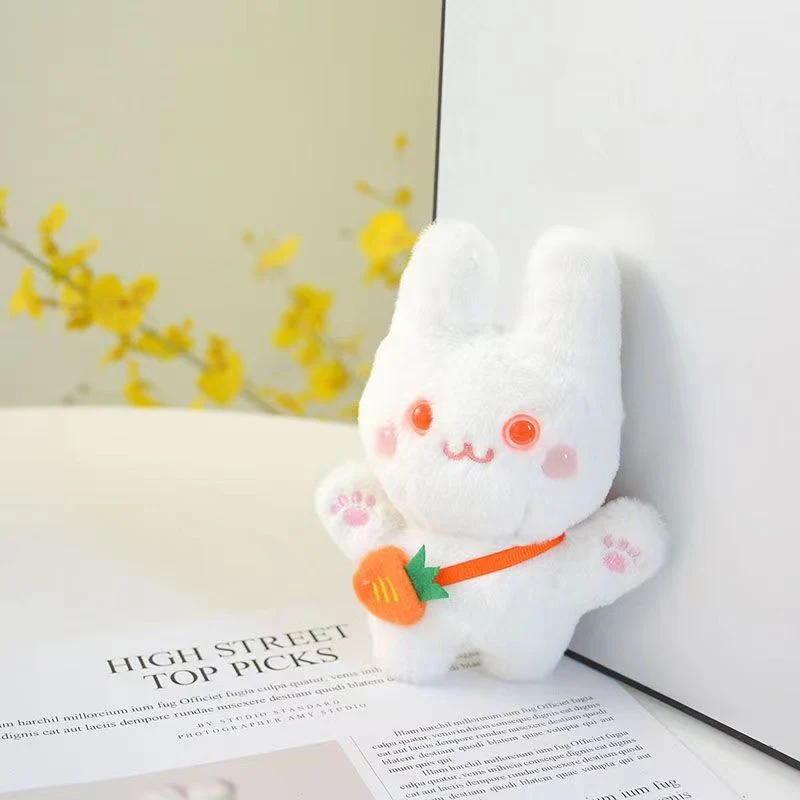 حقيبة حقيبة قلادة مبتكرة لبندل "Cute Girl Heart Bunny Doll" هدية من سلسلة مفاتيح معلقة دمية ديكور السيارة