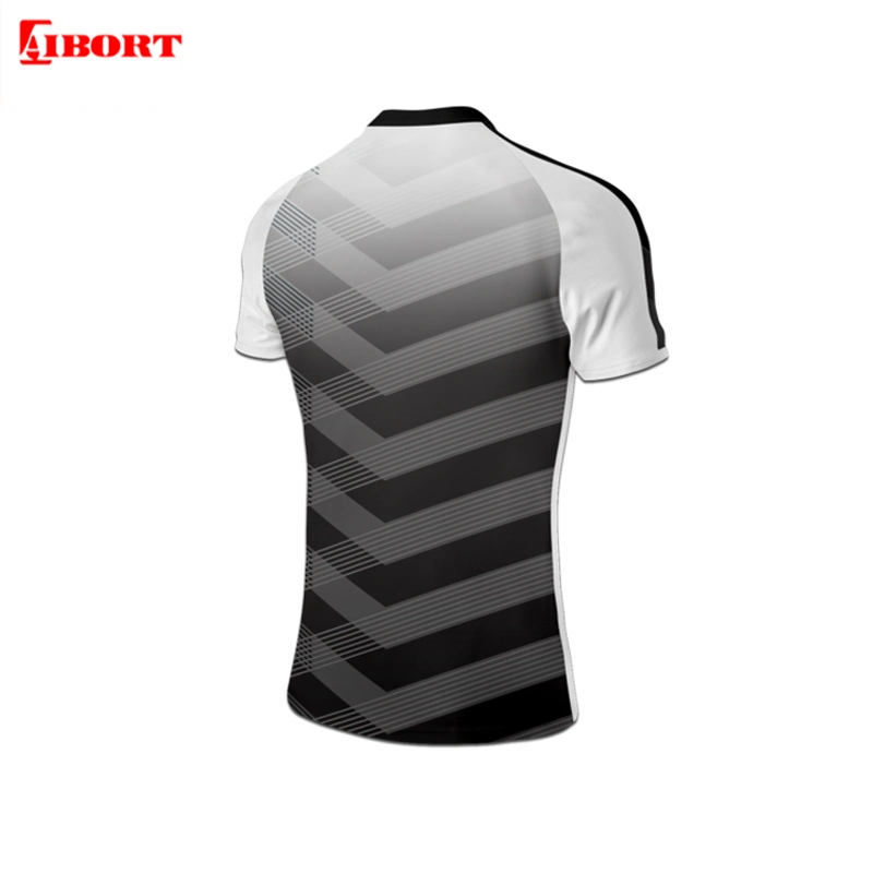 Haut de la sublimation numérique de marque Aibort Dry Fit tee-shirts de rugby (N-RJ10)