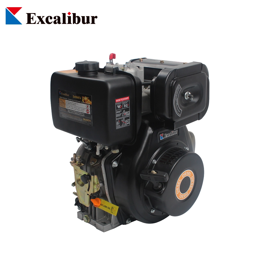 10HP Km186fa 3600rpm Four-Stroke vertical do motor diesel Arrefecidos a ar