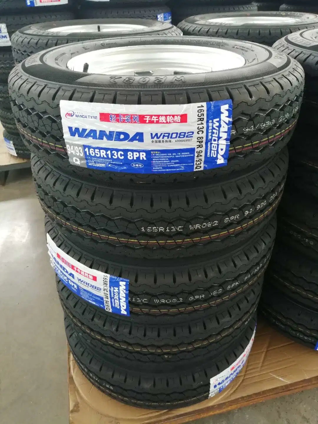 Europe Best Selling Trailer Wheels and Tires 165r13c E4 DOT Available