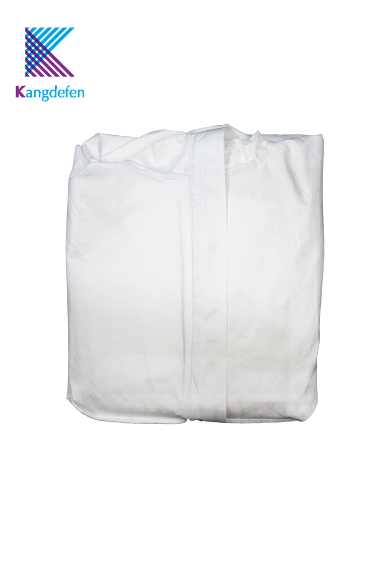 Disposable Medical Surgical Long Sleeve Tear-Resistant Isolation Gown with Knitted Cuff