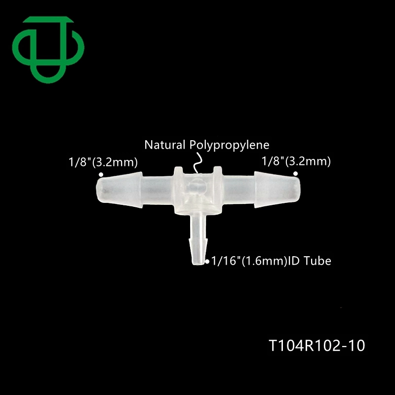 Ju Plastic 3/8"X1/8"X3/8" Barbed Tee Reducer Elbow Reduction Tube Fitting 3 Ways T-Shaped Reducing Hose Connector