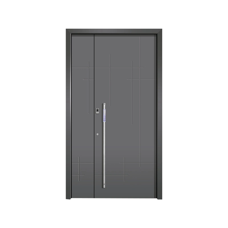 Jhr Stone Pillar Entrance Doors Single Door