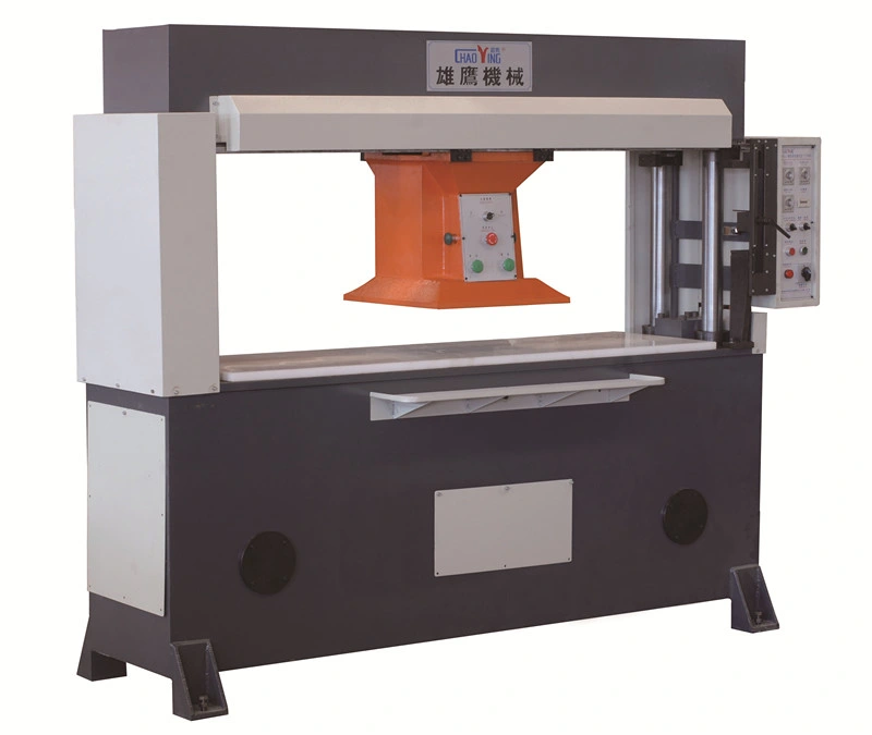 Hidráulico manual 35t Máquina de corte Cabezal movible para Goma/Plástico/fibra química