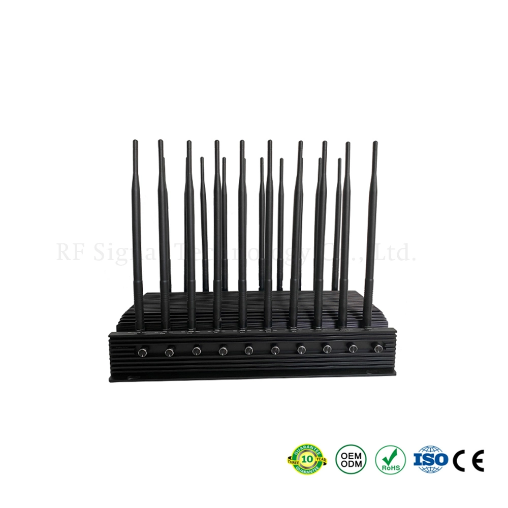 RF Signal Desktop Bands Universal GPS WiFi Mobile Phone 50-150 Meters Signal Jammer