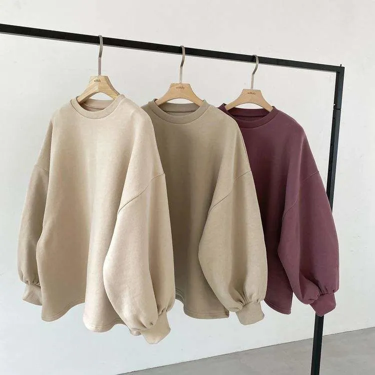 Eleven 100% Cotton High Quality Oversized Heavy Cotton Drop Shoulder Crewneck Sweatshirt Custom Pullover Jumperpopular