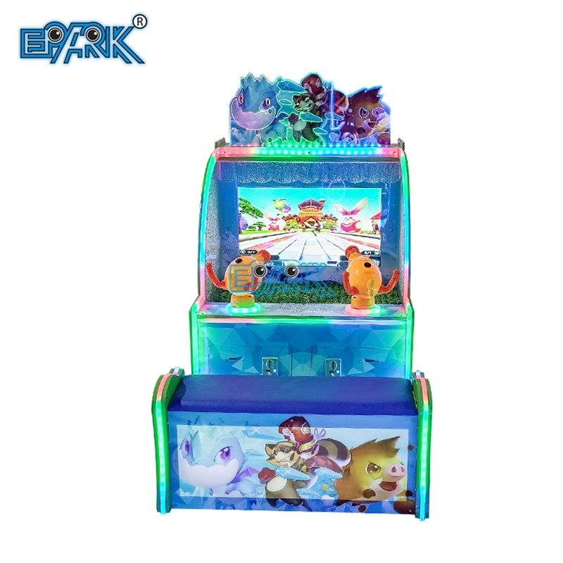 Indoor Coin Operated Frozen Sharpshooter Water Shooting Machine with Seat Arcade Machine Shooting Simulator