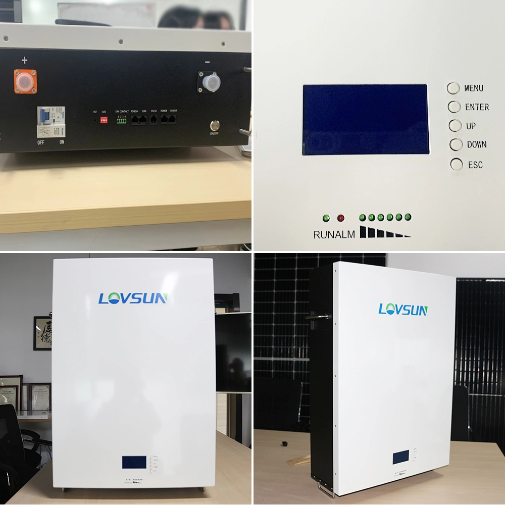 10kWh 48V 100Ah 200Ah Power Wall System Home LiFePO4 Lithium Energiespeicher Power Wall LiFePO4 Batterie für Zuhause