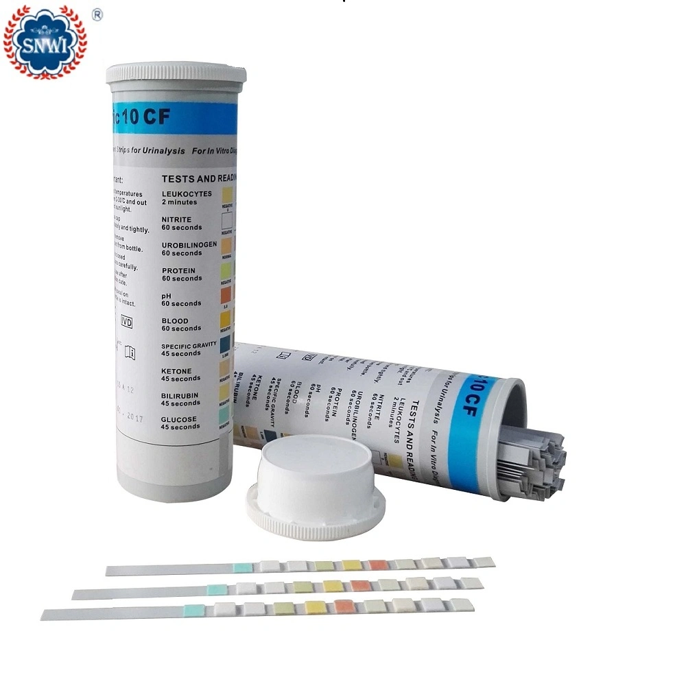 3V 10CF Parameters Glucose Creatinine pH تحليل البول عدوى البول أشرطة الاختبار