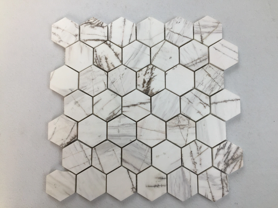 White Marble Mosaic Marble Mosaic for Bathroom Floor Tiles 3D Marble Mosaic Tiles