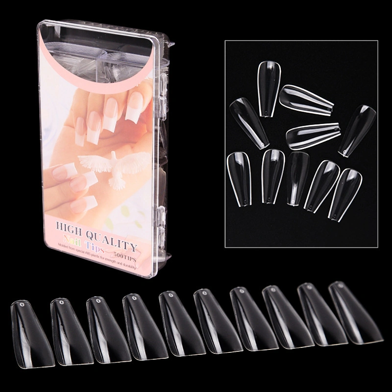 120pcs/Caja cubierta completa Nueva Ballerina Nail Tips claro/Natural Falso Artificial Uñas