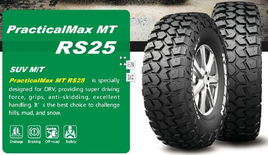 Kapsen/Habilead Brand RS25 4X4 All Terrian Jeep Mt Tyres Price Lt235/85r16 Lt245/70r16 Lt245/75r16 Lt265/70r16 Light Truck SUV Mud Terrain off Road M/T Tire