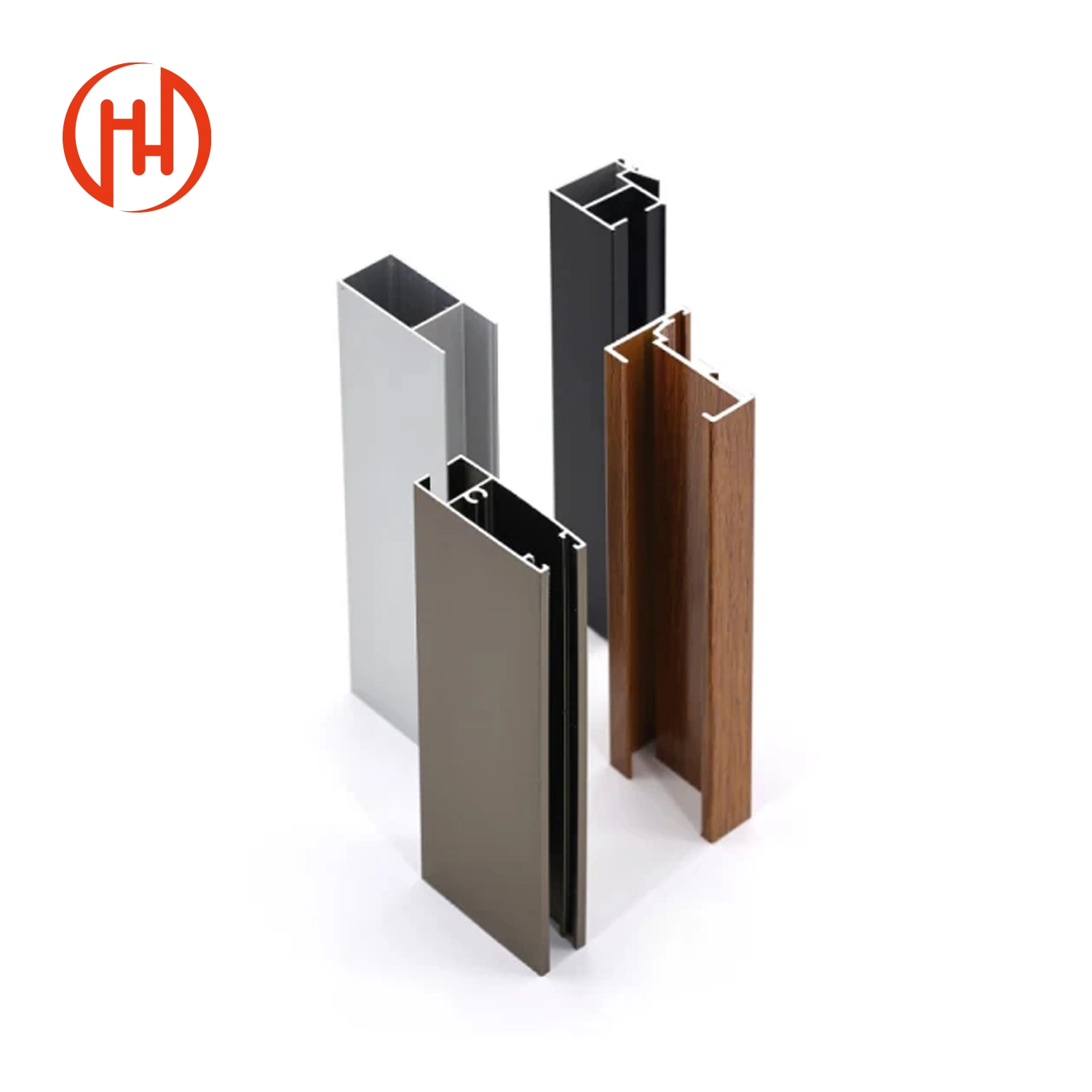 Popular Design Wood Finish Building Aluminum Profile Steel Profiles