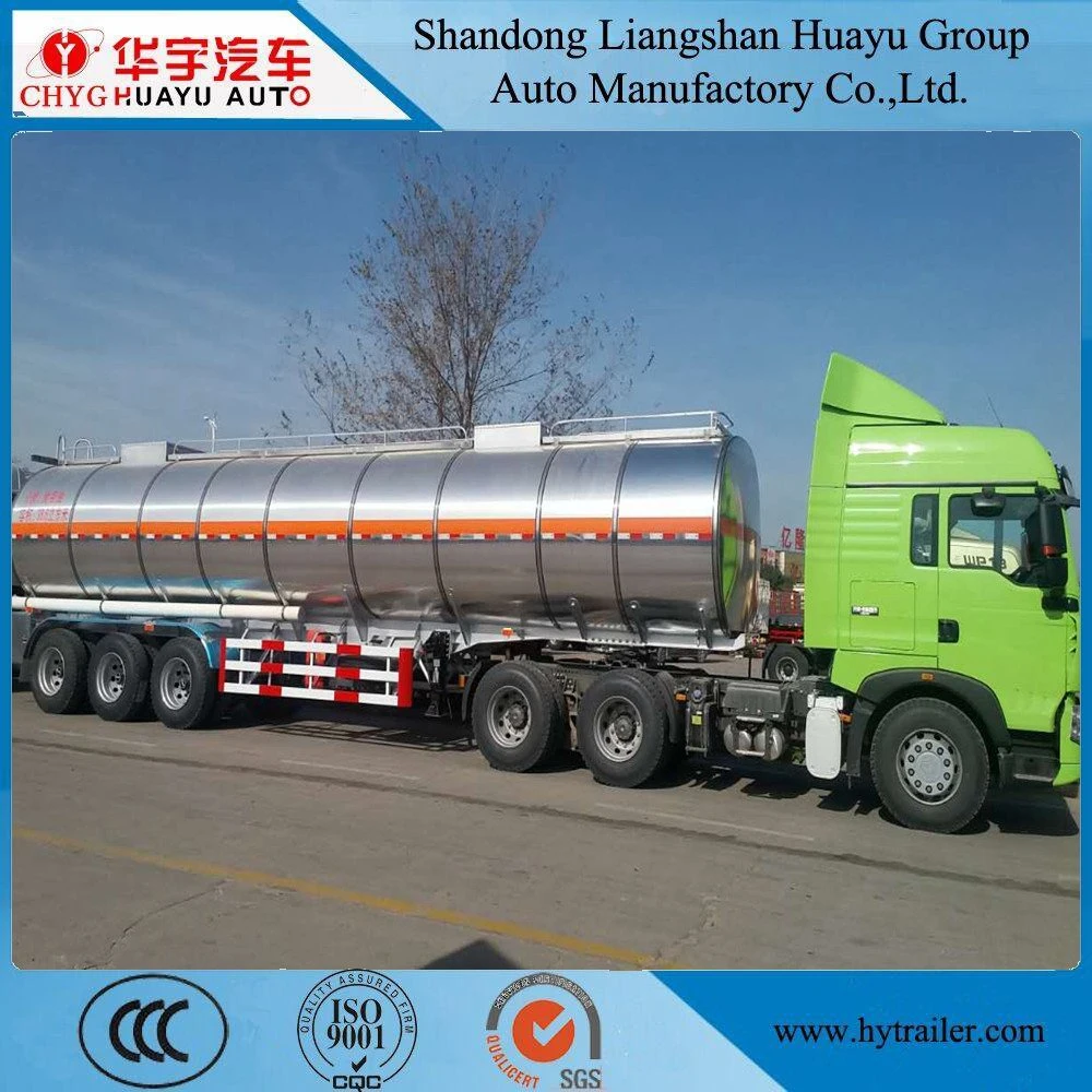 China First-Class 30 T Carbon Steel Oil Tanker Semi Trailer for Fuel/Diesel/Crude Transport