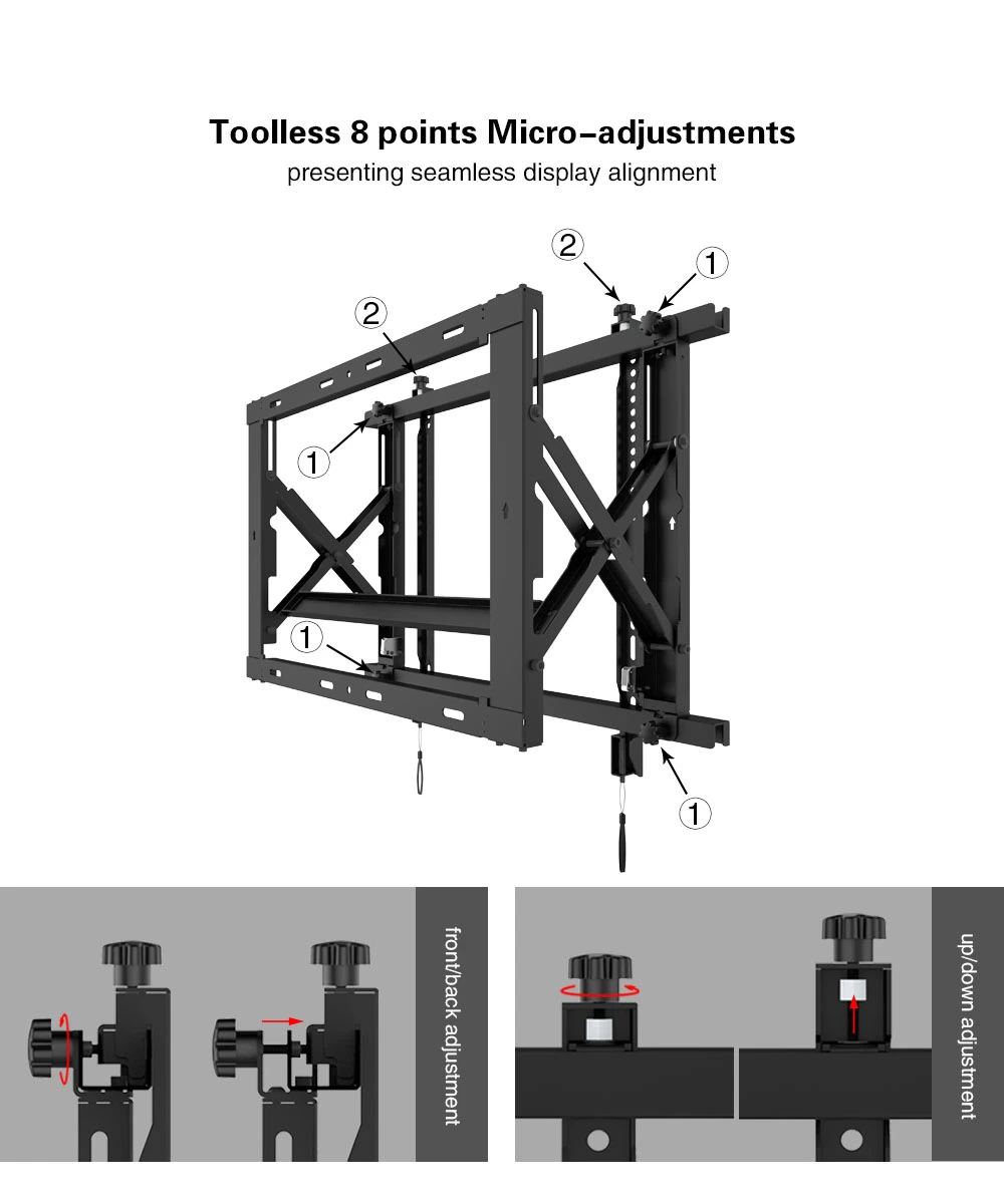 Screen LCD TV Micro Adjust Pop-out Video Wall Mount