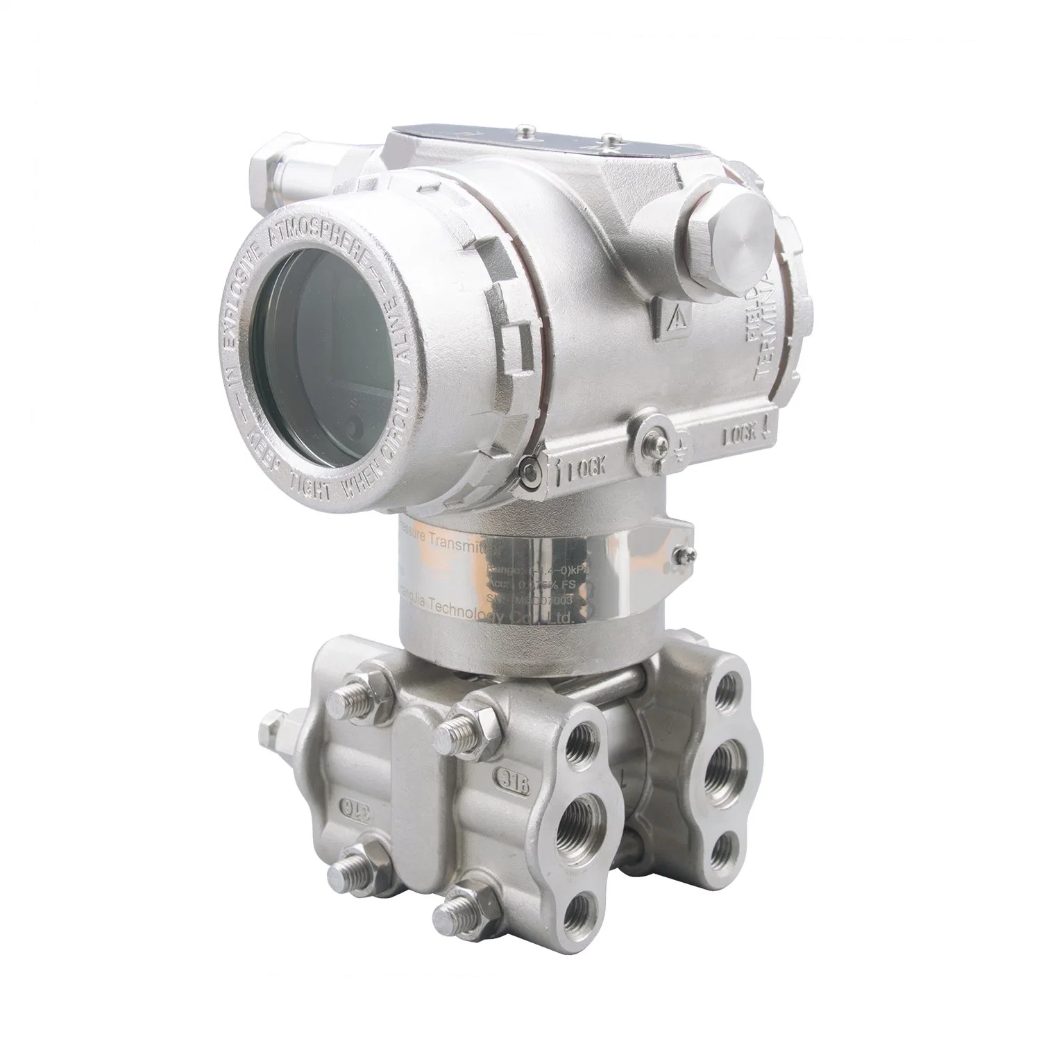 4-20mA+HART Differential Pressure Explosion Proof High Accuracy Pressure Transmitter