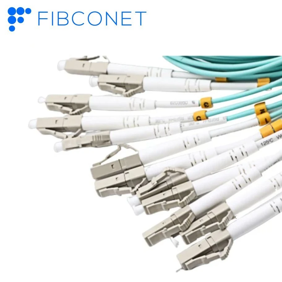 Fournisseur chinois FTTH 50/125 UM mm OM4 24 noyaux fibre Cordon de raccordement optique/optique MPO