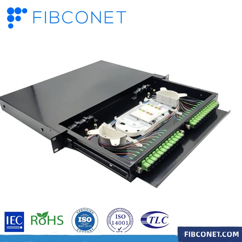 Panneau de raccordement pour fibre optique réseau SC/LC en acier inoxydable