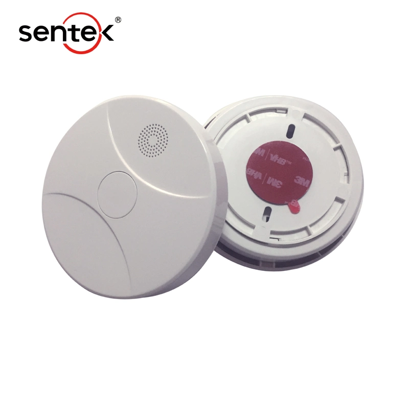 Sentek alimentado con batería de Alarma de Incendio Detector de humo.