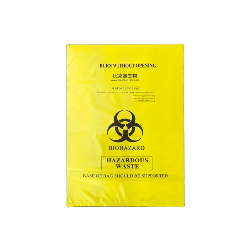 PP PE Autoclave Medical Waste 10L Biohazard Bag Anti -Puncture Avoid Pollution