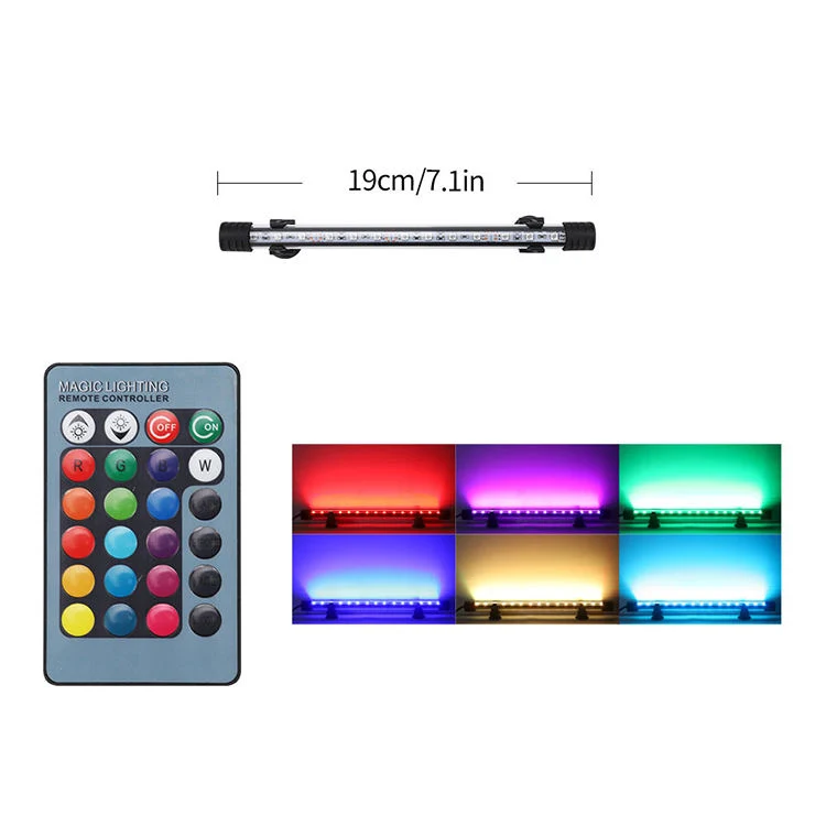 Marine LED-Licht für Aquarium Marine LED Reef Light Lampe RGB 50 cm Aquarium LCD Timer Remote Fish Tank Light LED Aquarium