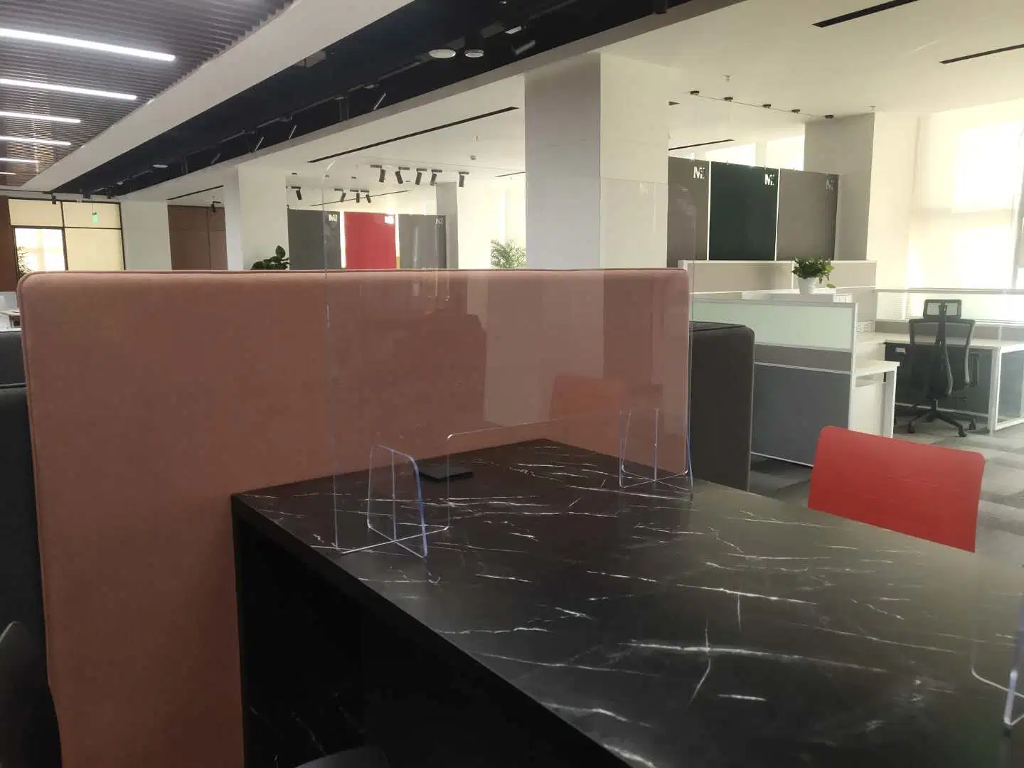 PMMA Desk Partition Spray Prevented Plastic Board Acrylic Office Public Area Partition