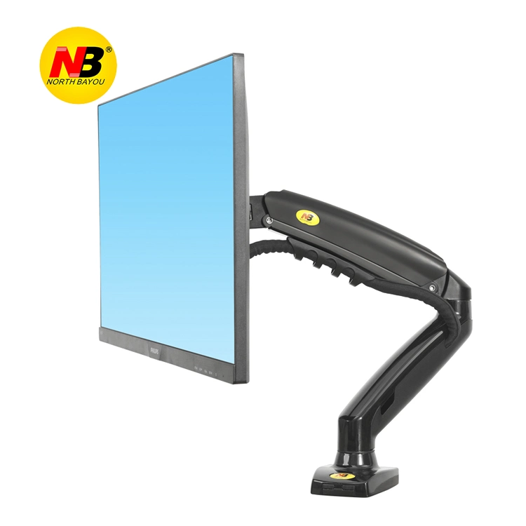 to Medellin New Nb F80 USB3.0 Gas Spring Desk-Placed Monitor Mount17-27"LCD Mount Tilt Angle+85&deg; /-30&deg; Full Motion Display Stand Monitor Mount