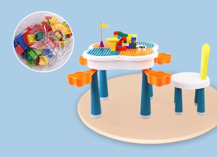 Estilo de bloques de construcción de la flor de niños juegos de Cute Kids Bloques de construcción Tabla con precios baratos